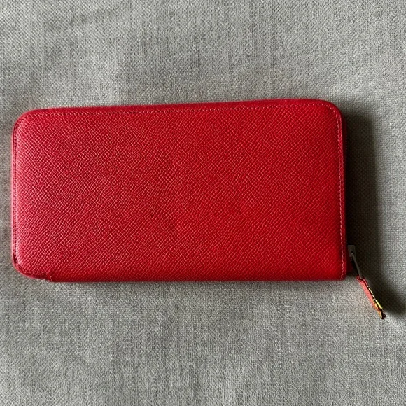 ☀️Hermès☀️Silk'In Classic Epsom Long Wallet Rose Jaipur Astrologie Nouvelle